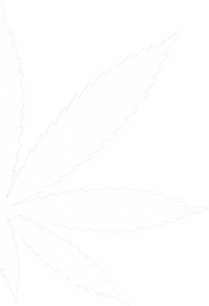 White Colored Pot Leaf Background Icon Enhancer Left