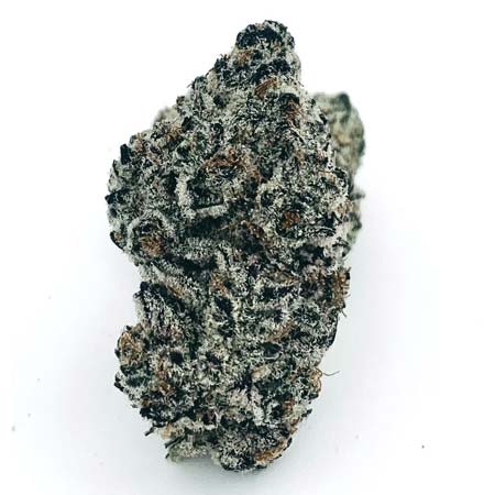 Closeup of the Freshest High-Quality Dark Frosty Green Cannabis Flower from an Anaheim Weed Delivery Order